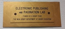 Electronic Publishing and Pagination Lab