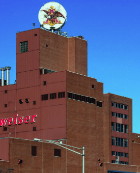 The Anheuser-Busch plant in Newark